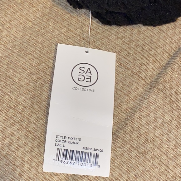 🖤NWT SAGE Collective Thick & Warm Teddy Jacket - Picture 11 of 12